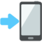 Mobile Phone With Arrow emoji on Mozilla